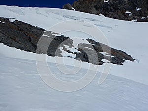 Beautiful early spring skitouring in otztal alps