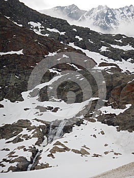 Beautiful early spring skitouring in otztal alps