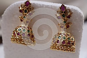 Beautiful earring for Indian traditional looks. artificial fashion jewelry.