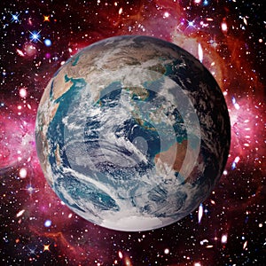 Beautiful earth from space. Space beauty. The elements of this image furnished by NASA