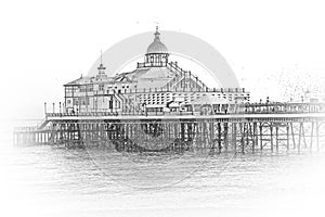 Beautiful Eastbourne Pier in the evening