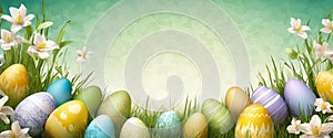 Beautiful Easter background - Generative ai