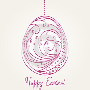Beautiful Easter egg illustration