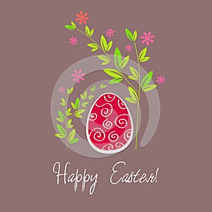 Beautiful Easter egg illustration