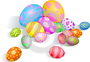 Beautiful Easter eggs photo