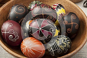Beautiful Easter eggs painted
