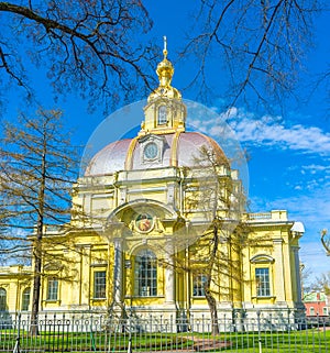 The beautiful edifice of Grand Ducal Burial Vault, Saint Petersburg, Russia