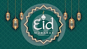 Beautiful Eid Mubarak Vibrant Islamic colors celebrate joyous occasion