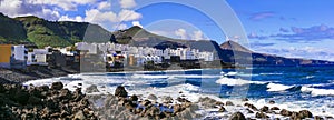 Scenic coastal village El Roque en El Pagador de Moya in Gran Canaria. Canary islands photo