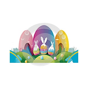 Beautiful and elegant image and logo for Easter day AI Generated