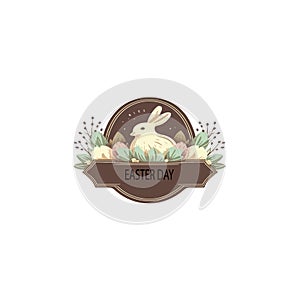 Beautiful and elegant image and logo for Easter day AI Generated