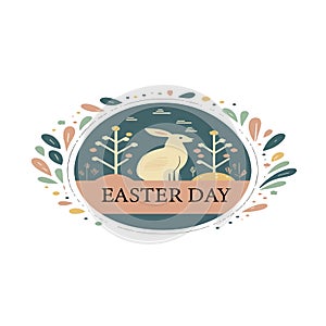 Beautiful and elegant image and logo for Easter day AI Generated