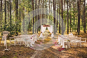 Beautiful elegant wedding decorations