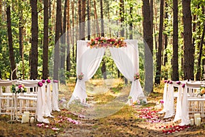 Beautiful elegant wedding decorations