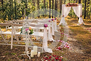 Beautiful elegant wedding decorations