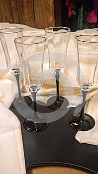 Beautiful & Elegent Champagne Flutes photo