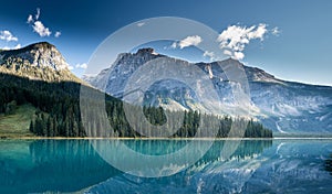 Beautiful Emerald lake, Yoho national park, British Columbia, Canada