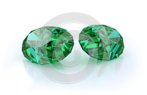 Beautiful emerald stones