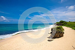 A beautiful empty beach in bali