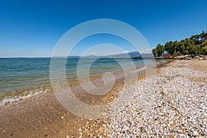 Beautiful Empty Beach on Lake Garda - Lago di Garda Veneto Italy