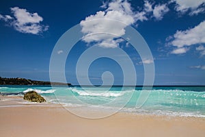 Beautiful and empty Dreamland beach-Bali,Indonesia