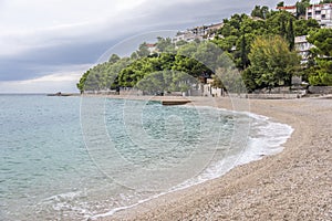 Beautiful Empty Sandy Beach Near Baska Voda - Baska Voda, Makarska, Dalmatia, Croatia