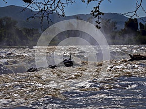 Beautiful Epupa falls on the Kunene River, Namibia