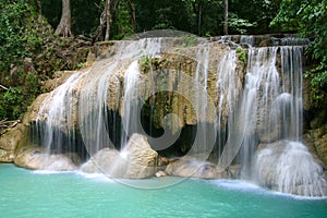 Beautiful Erawan waterfalls