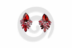 beautiful errings isolated on  background