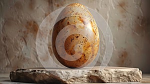 Beautiful Ester Egg Design on Minimalist Canvas Background
