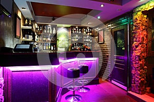 Beautiful european night club interior