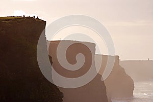 Beautiful Evening View of Cliffs of Moher