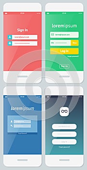 Beautiful Examples of Login Forms for Apps