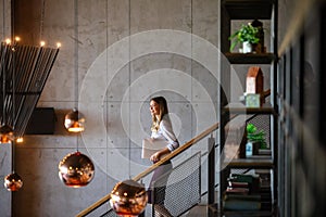 Beautiful executive business woman, ceo, coworker at the workspace office