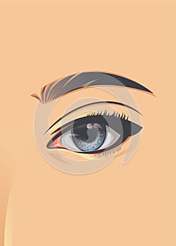 Beautiful eye illustration design