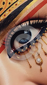 Beautiful Eye Makeup for Women AI Generated