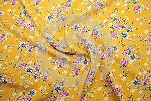 Beautiful fabric with colored patterns