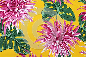 Beautiful fabric with colored patterns