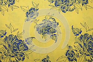 Beautiful fabric with colored patterns