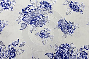 Beautiful fabric with colored patterns