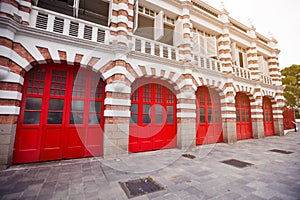 Beautiful Facade of Fire Station in Singapore