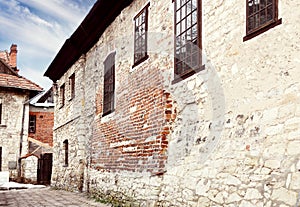 Beautiful facade of the historic building in Kazimierz Dolny. Poland