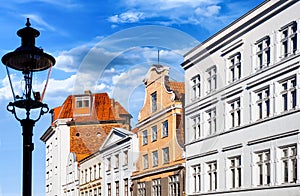 Beautiful facades in the down town of LÃ¼beck, Germany