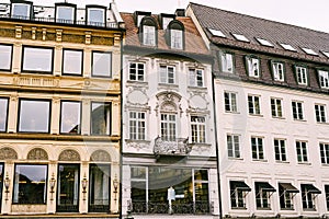 Beautiful facades with patterns at Max-Joseph-Platz, Munich