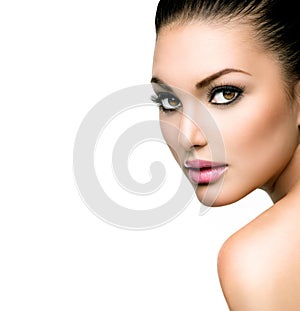 Beautiful Face of Young Woman