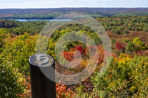 Beautiful Fall Colors and Vistas Seen from Centennial Ridges Hiking Trail #1