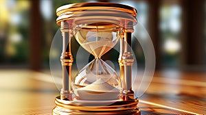 A Beautiful Fantasy An Hourglass Desrt and Sky in Bokeh Background