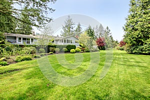 Beautiful farm house backyard