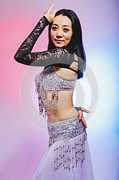 Beautiful female dancers in Asia