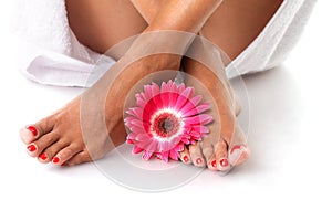 Beautiful female feet - footcare